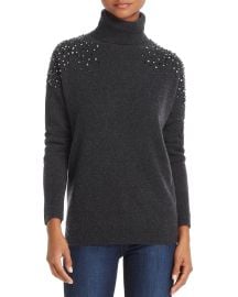 C by Bloomingdales Cashmere Embellished Turtleneck Sweater at Bloomingdales